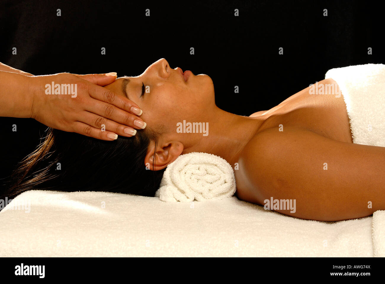 wellness massage Stock Photo