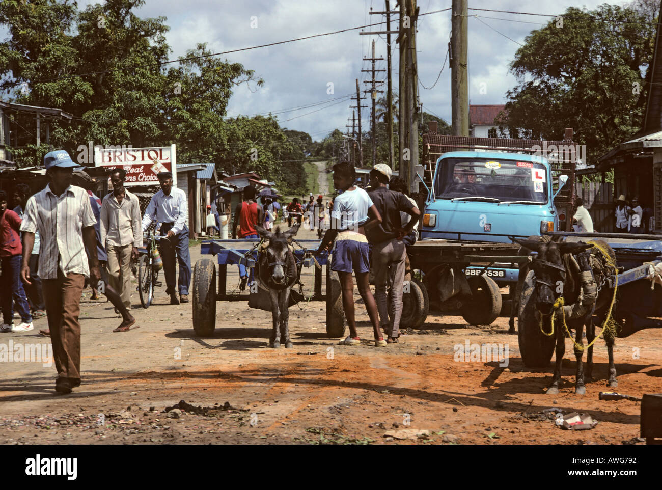 Street scene Bartica Guyana Stock Photo 3065745 Alamy