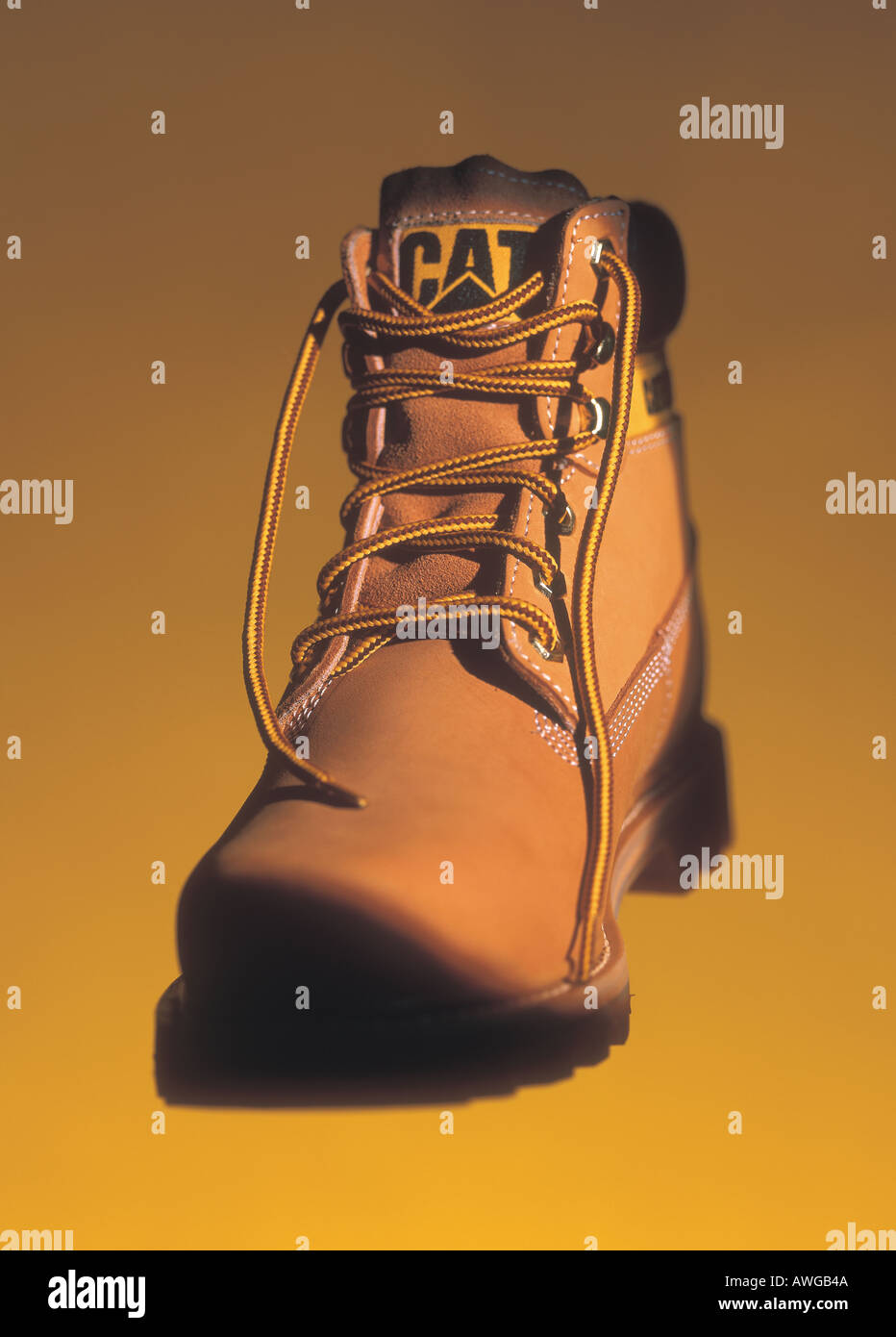 A man s lace up boot Stock Photo