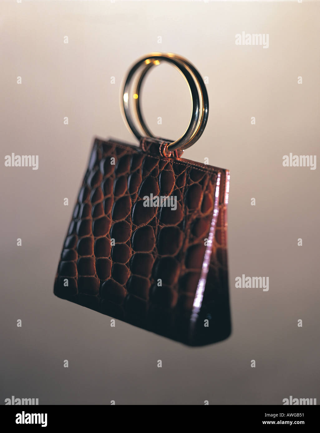A leather handbag Stock Photo