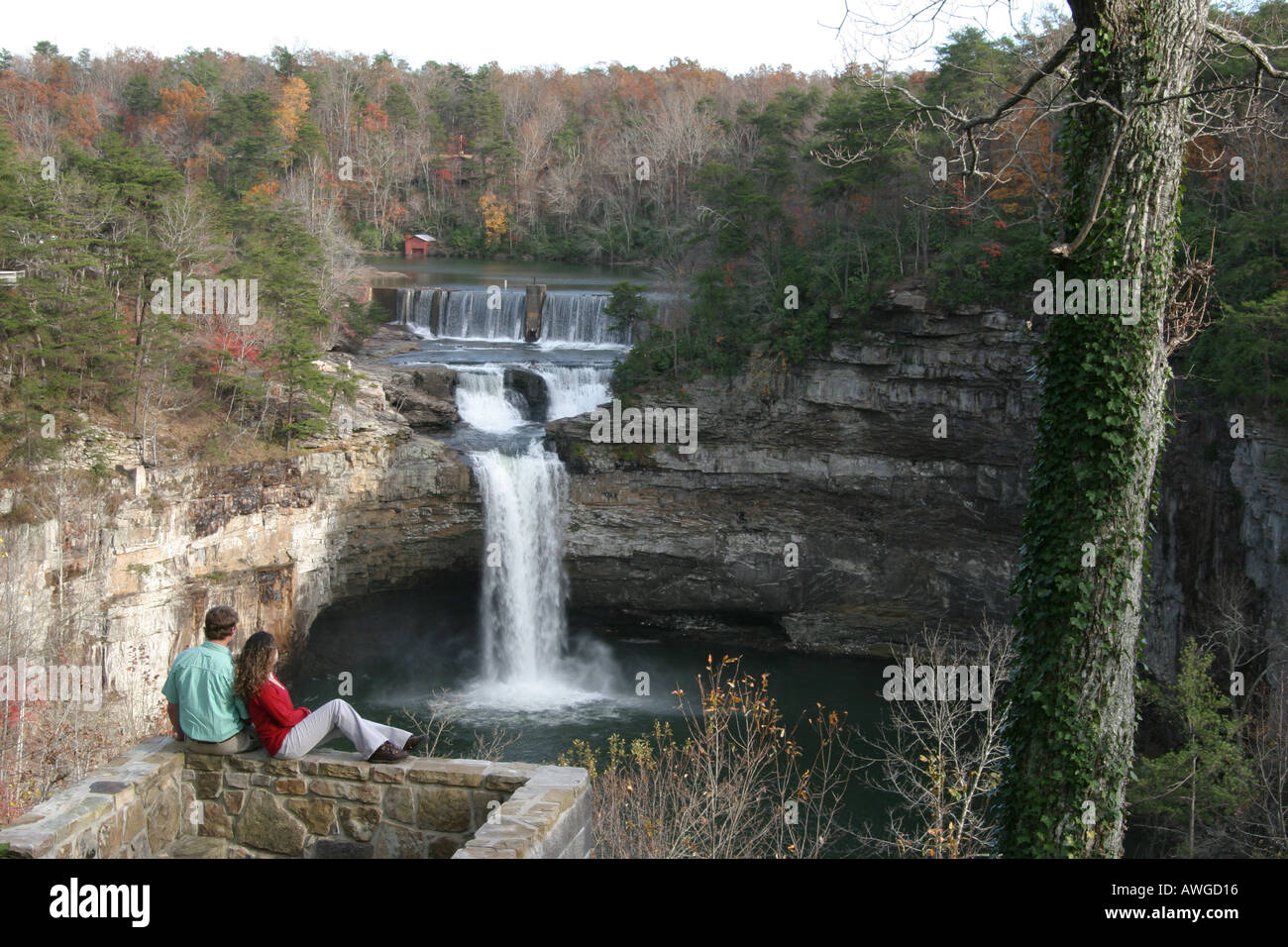 Alabama Lookout Mountain Fort Payne DeSoto State Park DeSoto Falls