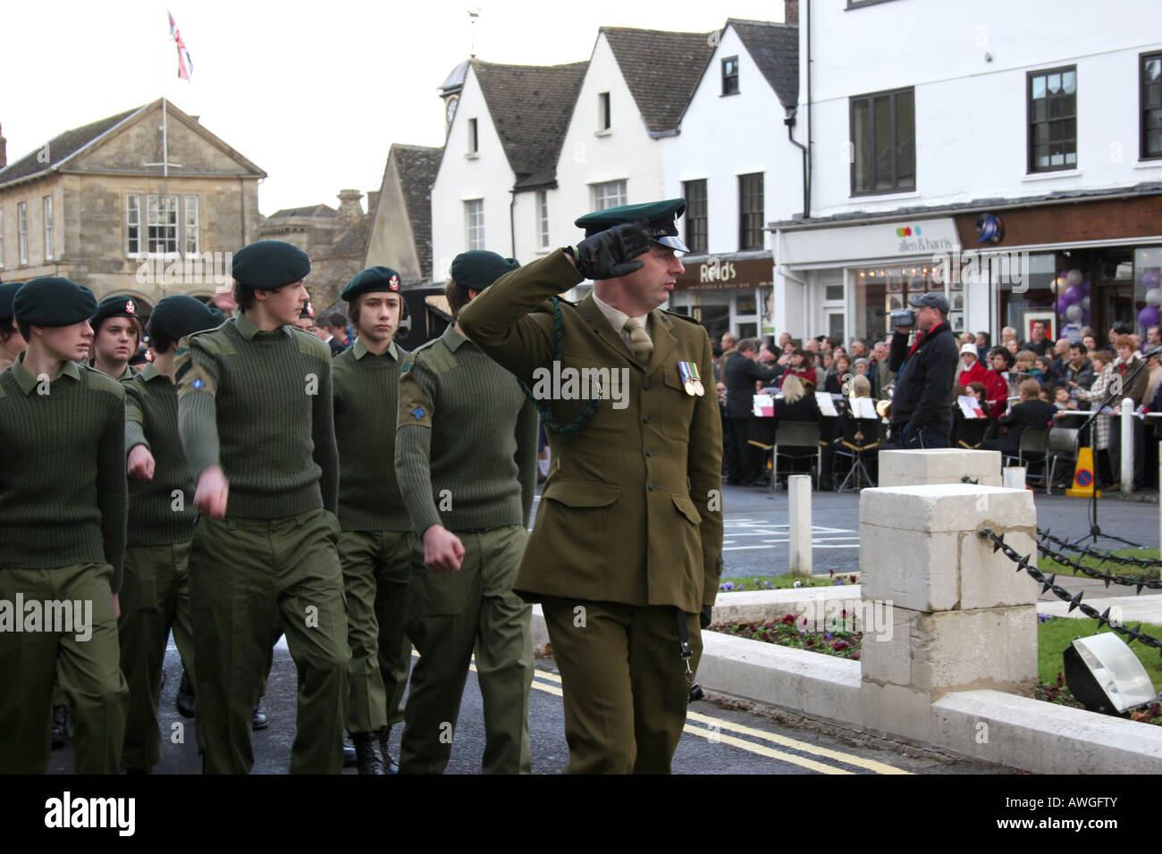 Rememberance day in Witney Oxfordshire UK 2007. Stock Photo