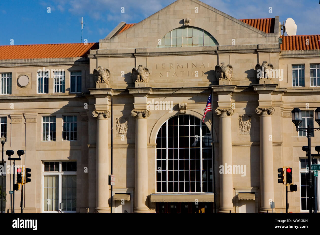 Downtown Historic Macon Museum District Terminal Station Stock