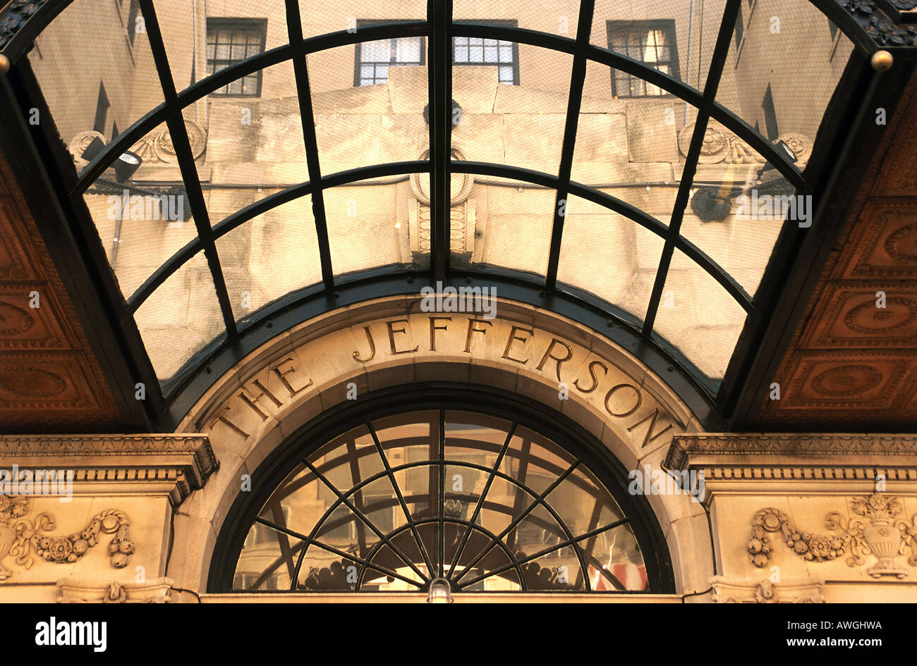 Usa Washington D C Jefferson Hotel Glass Awning Over