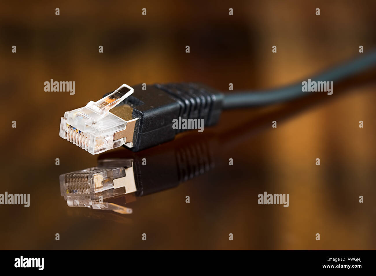 cable on brown Stock Photo Alamy