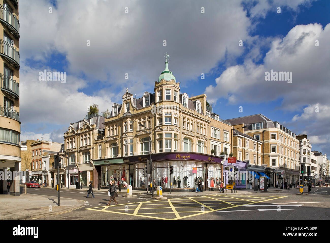 Westbourne Grove Apartments West London Stock Photo