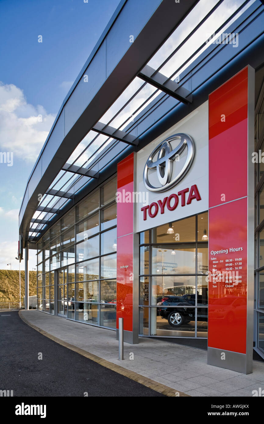 Toyota Car showroom Stock Photo