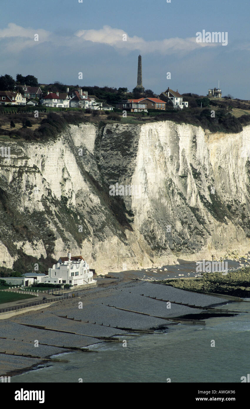 Chalk cliffs, village of St Margaret s at Cliffe and house White Stock Photo Alamy