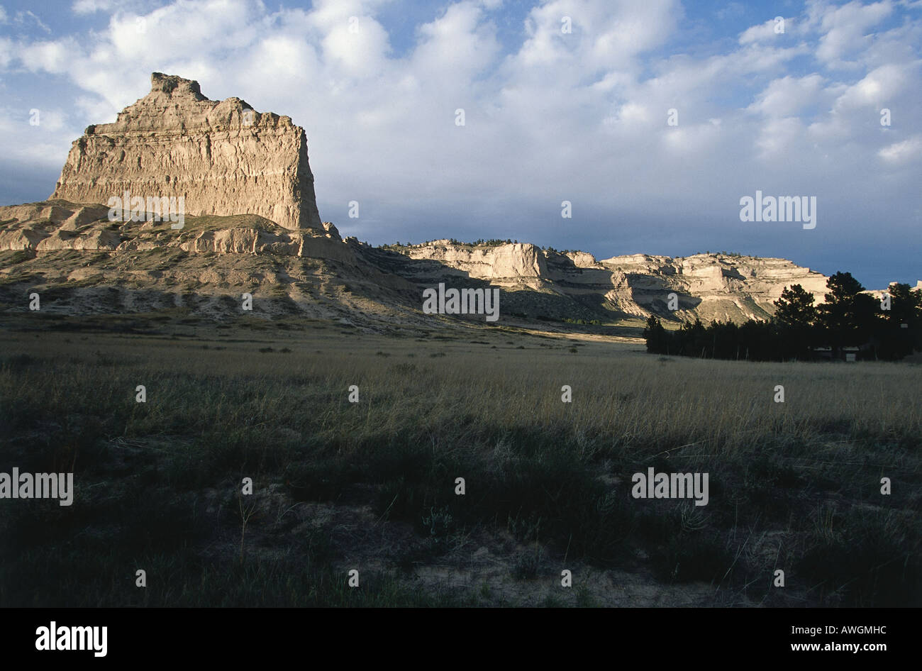 USA, Nebraska, Scotts Bluff National Monument, prominent natural landmark Stock Photo Alamy