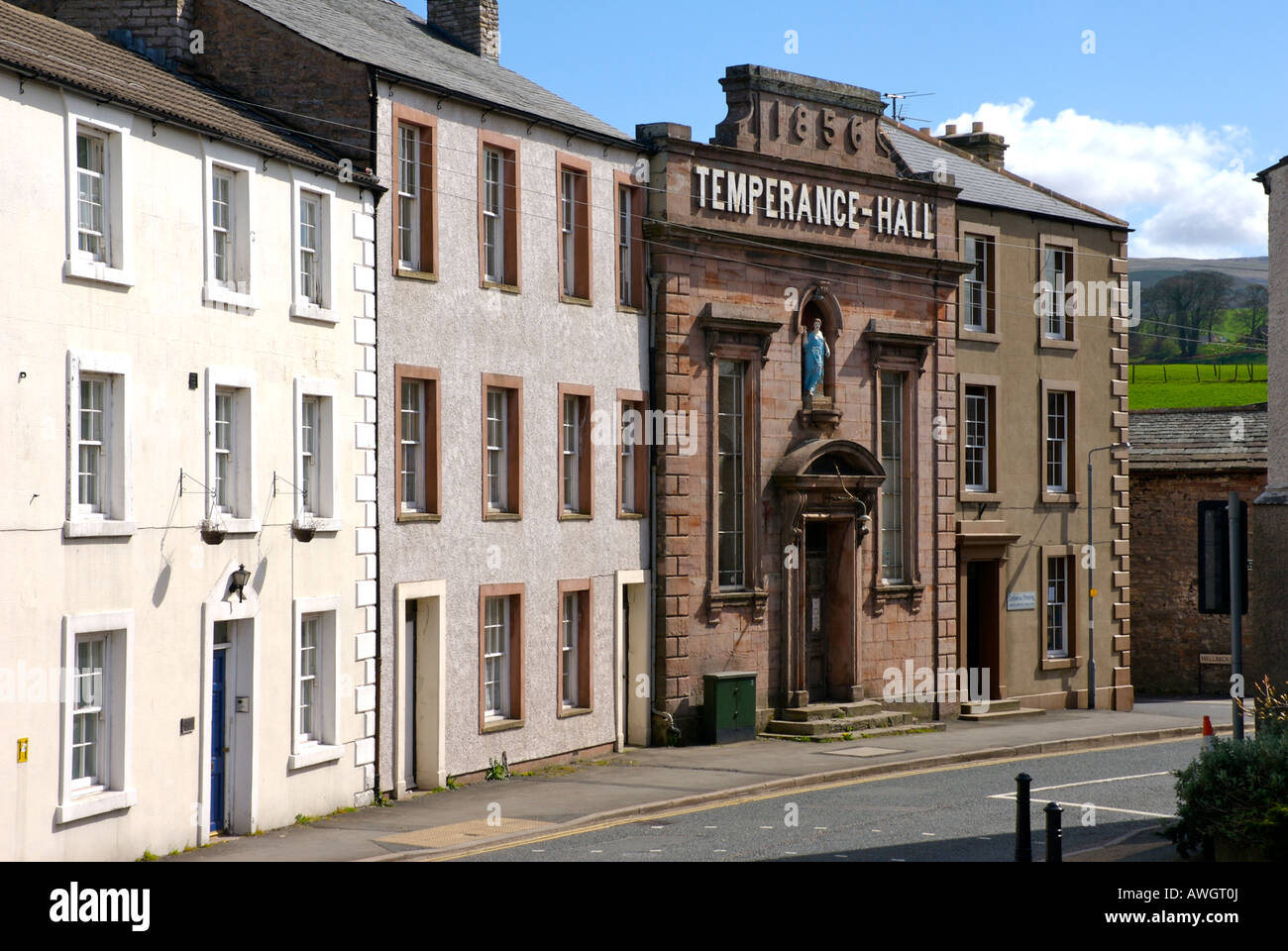 Kirkby stephen cumbria uk temperance hotel street england street facade
