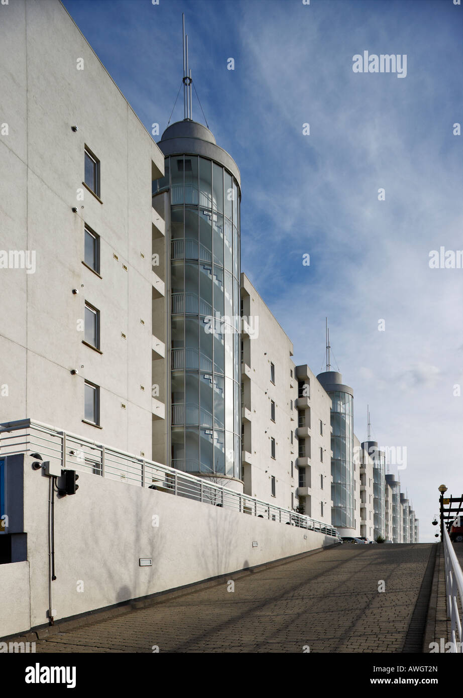 Barrier Point Apartments London Docklands Stock Photo Alamy