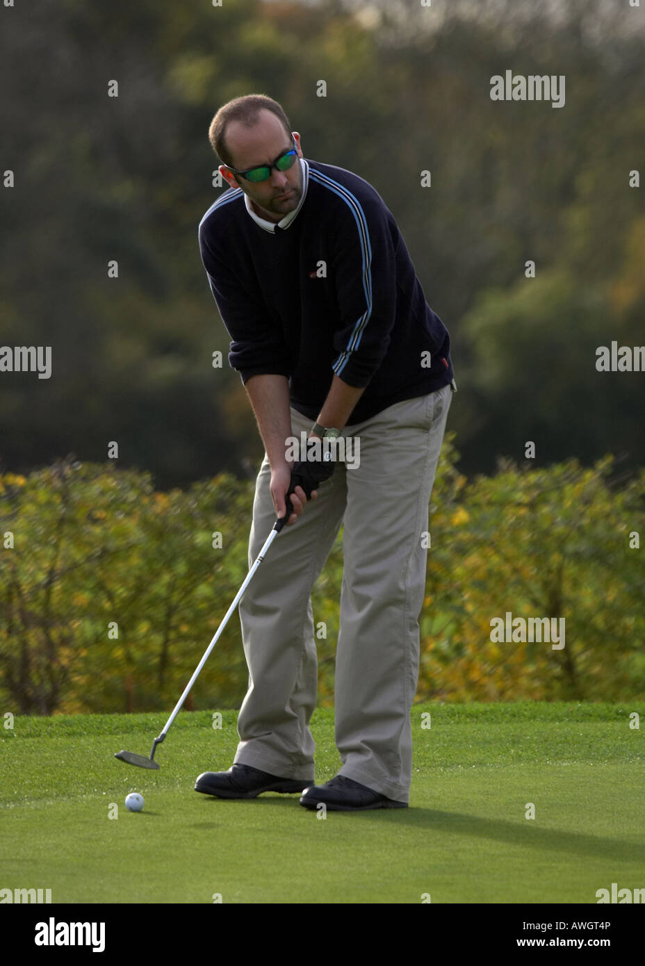 Amateur golfer Stock Photo Alamy