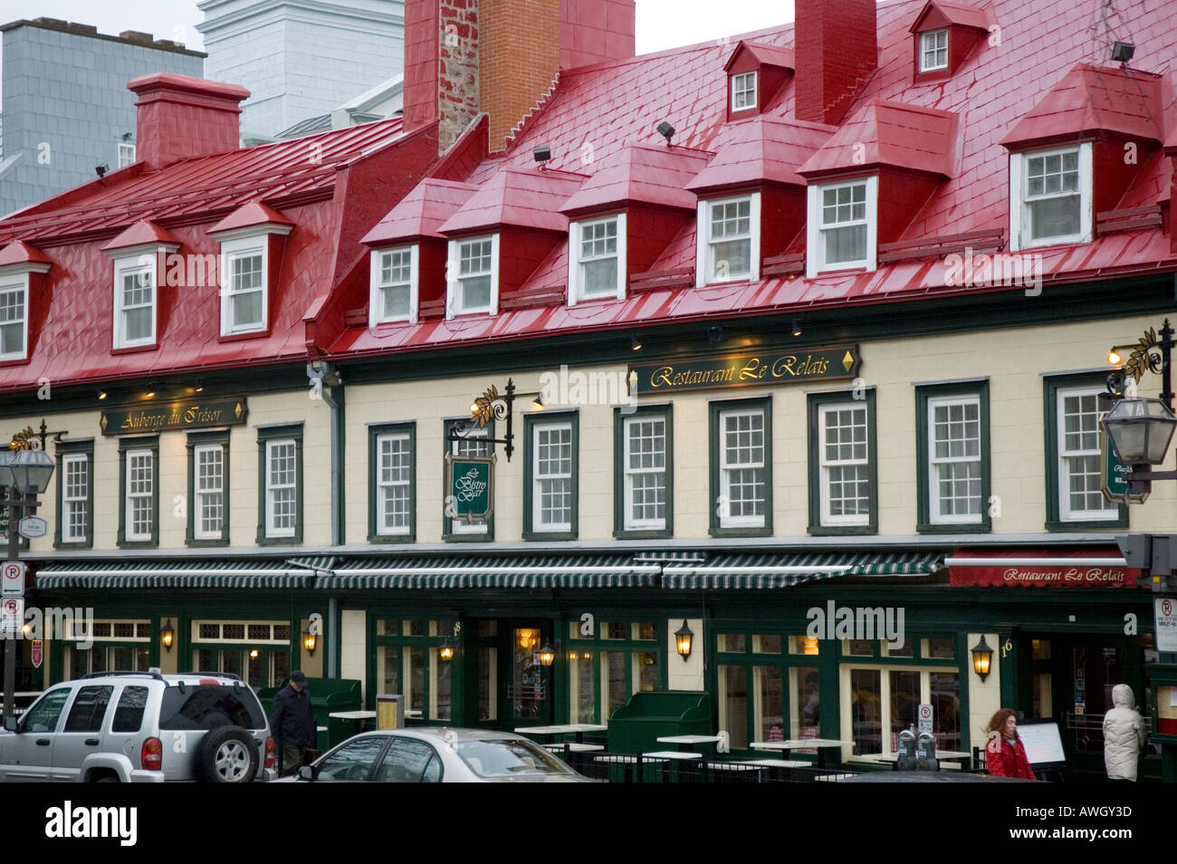 Rue de Fort restaurant fine dining in Quebec City Quebec Canada Stock