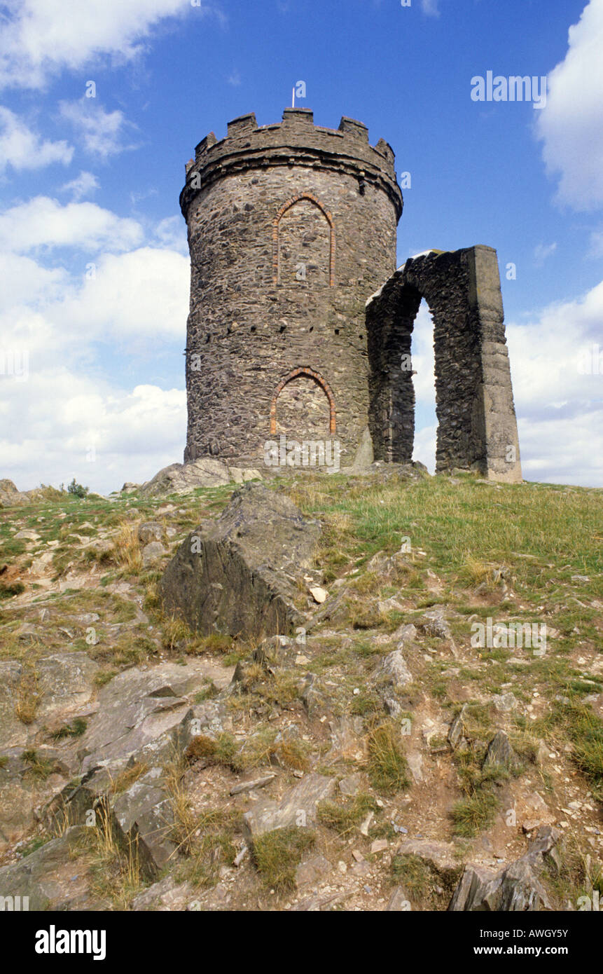 Old John Tower Bradgate Park Leicestershire England UK 18th century folly observation tower English architecture travel tourism Stock Photo