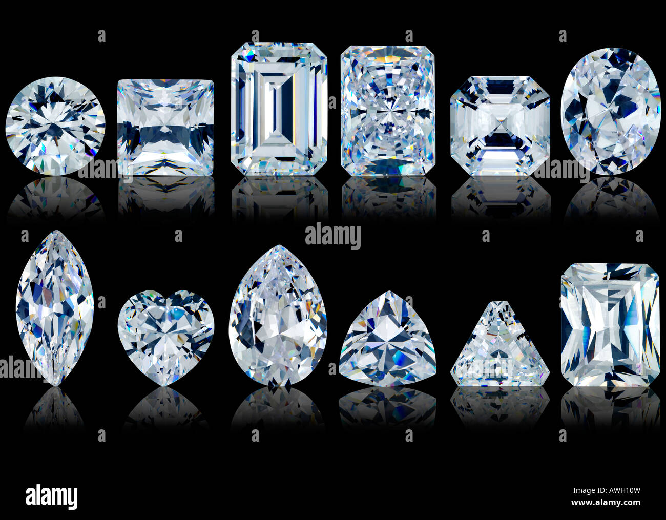Radiant emerald cut diamond hi-res stock photography and images - Alamy