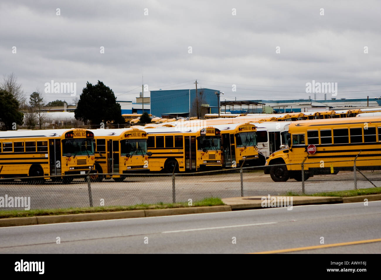 School Bus Depot Stock Photos School Bus Depot Stock Images Alamy