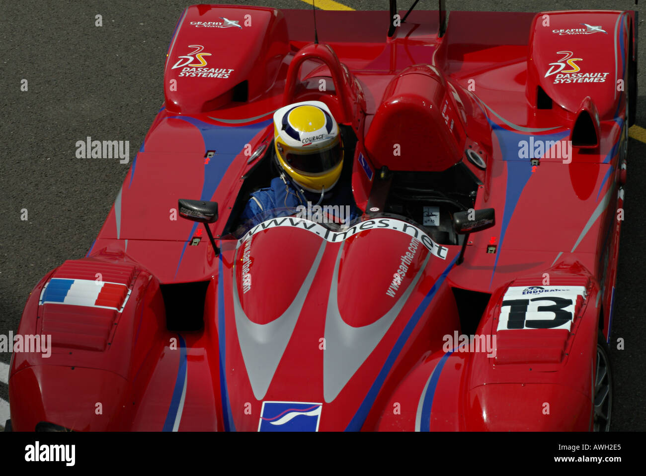 European Le Mans series racing car at Silverstone Stock Photo