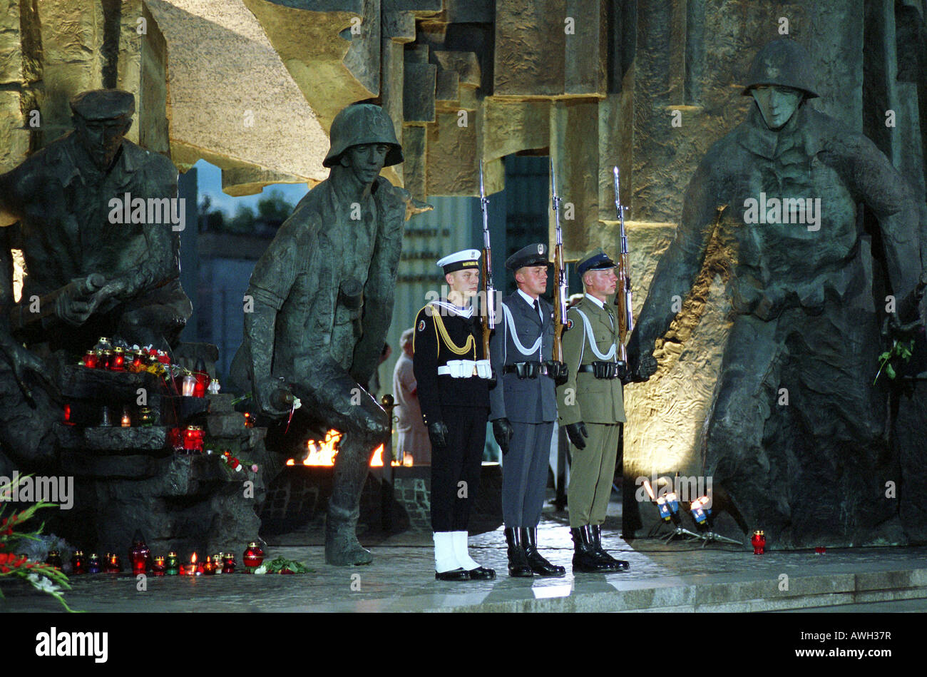 Guard of honor during the 60th Anniversary of the Warsaw Uprising ...