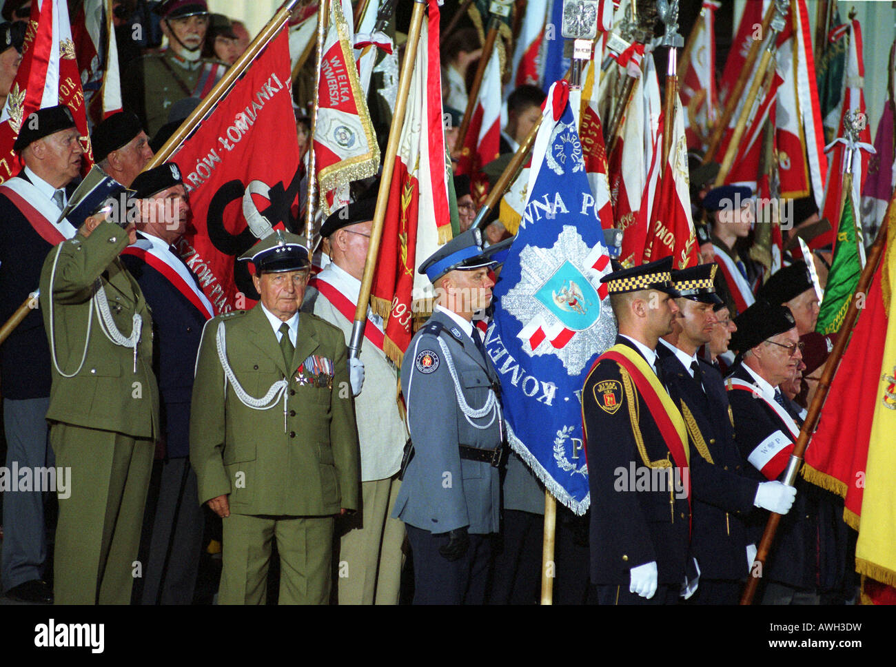 The 60th Anniversary of the Warsaw Uprising, Warsaw, Poland Stock Photo ...