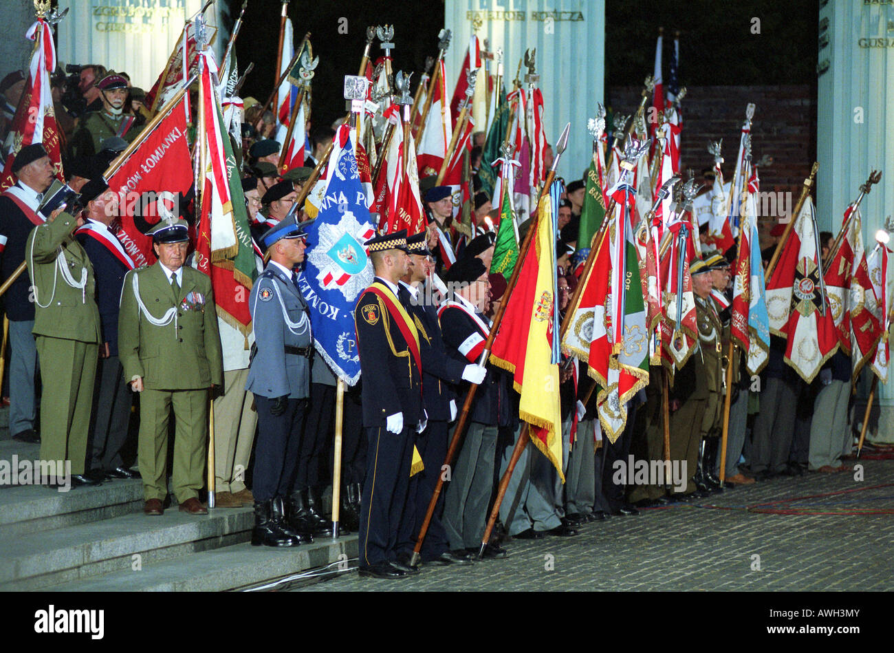 The 60th Anniversary of the Warsaw Uprising, Warsaw, Poland Stock Photo ...