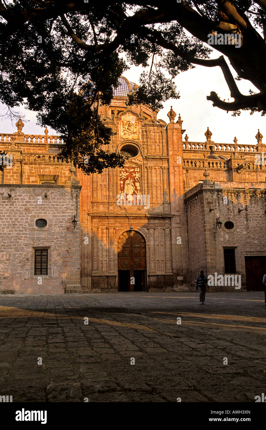 Exterior of the 17th century Cathedral in the colonial town of Morelia Michoacan state Mexico Stock Photo
