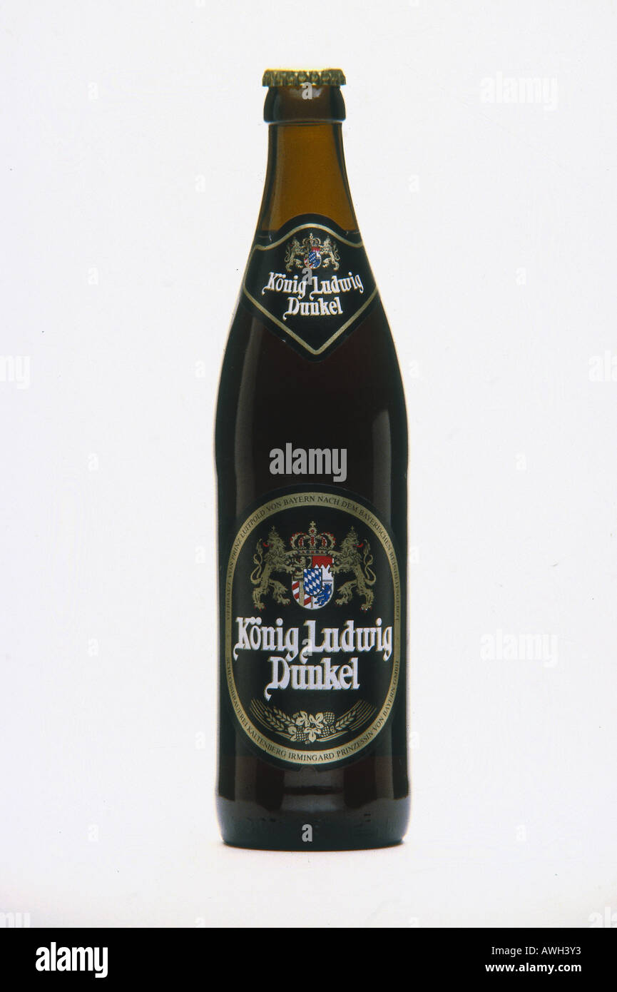 Germany, Bavaria, bottle of König Ludwig Dunkel Stock Photo