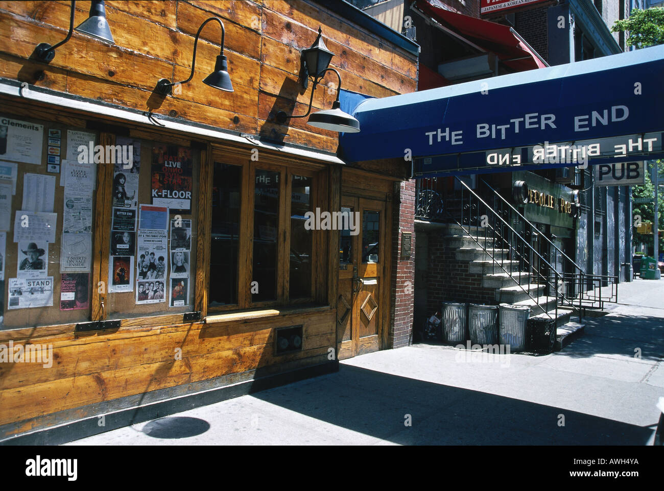 New York, Greenwich Village, Bleecker Street, The Bitter End, wood