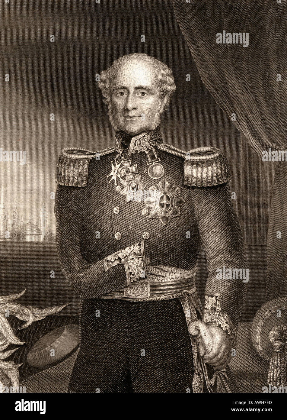 Field Marshal FitzRoy James Henry Somerset, 1st Baron Raglan,  1788 - 1855.  British army officer Stock Photo