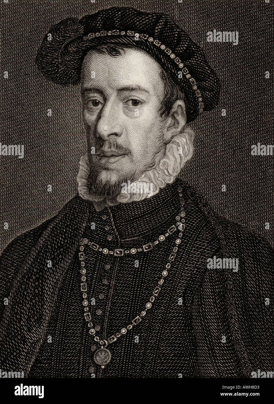 Thomas Howard, 4th Duke of Norfolk, 1536 - 1572.   English statesman and benefactor. Stock Photo