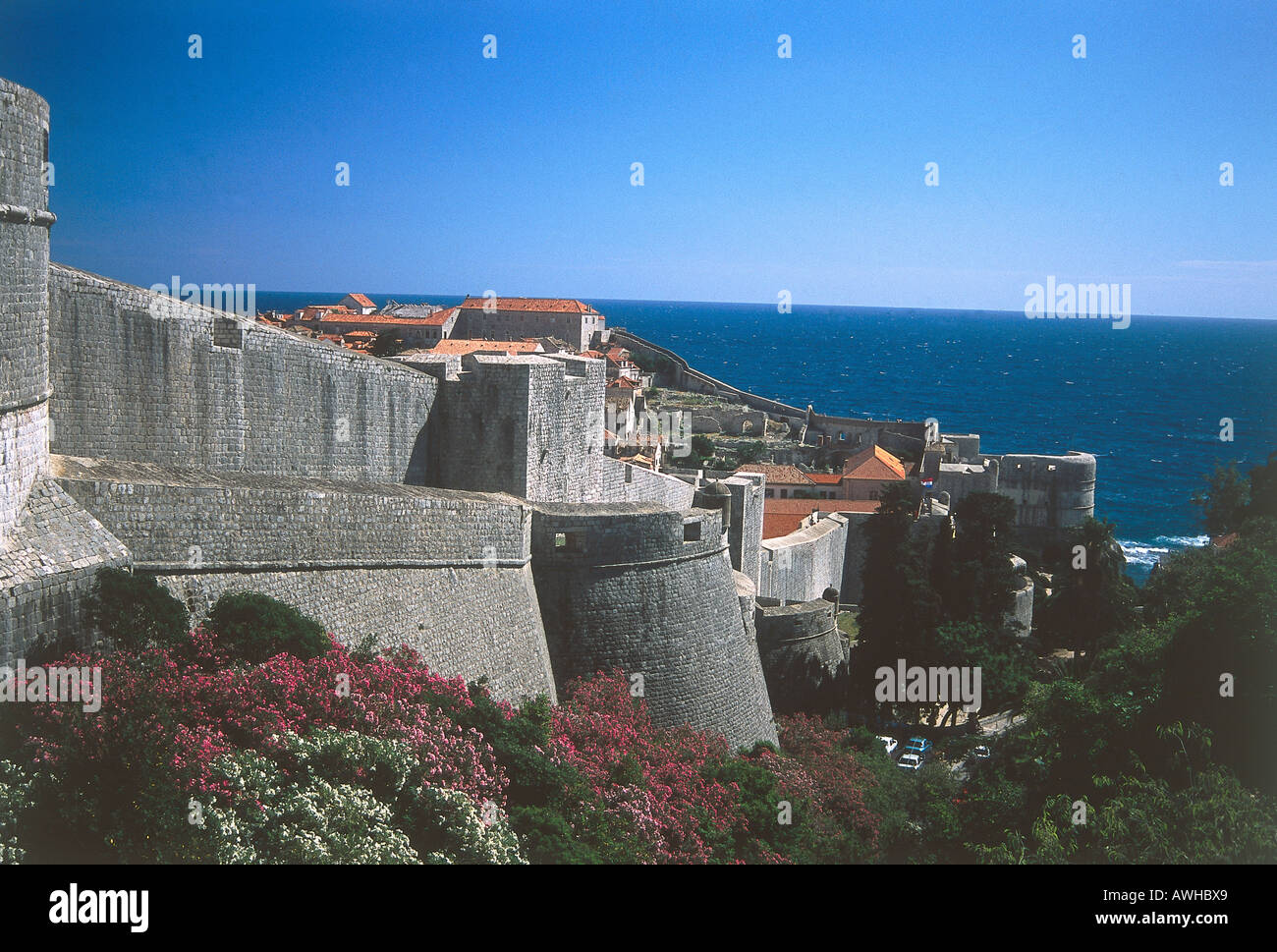 Croatia Dalmatia Dubrovnik Walls City Walls With Semicircular croatia-dalmatia-dubrovnik-walls-city-walls-with-semicircular