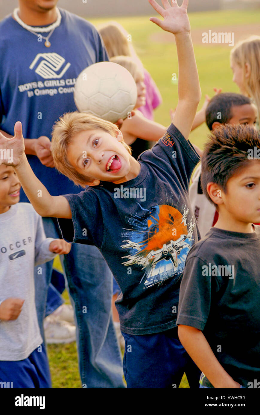 Staff Members At Garden Grove California Boys And Girls Club Work