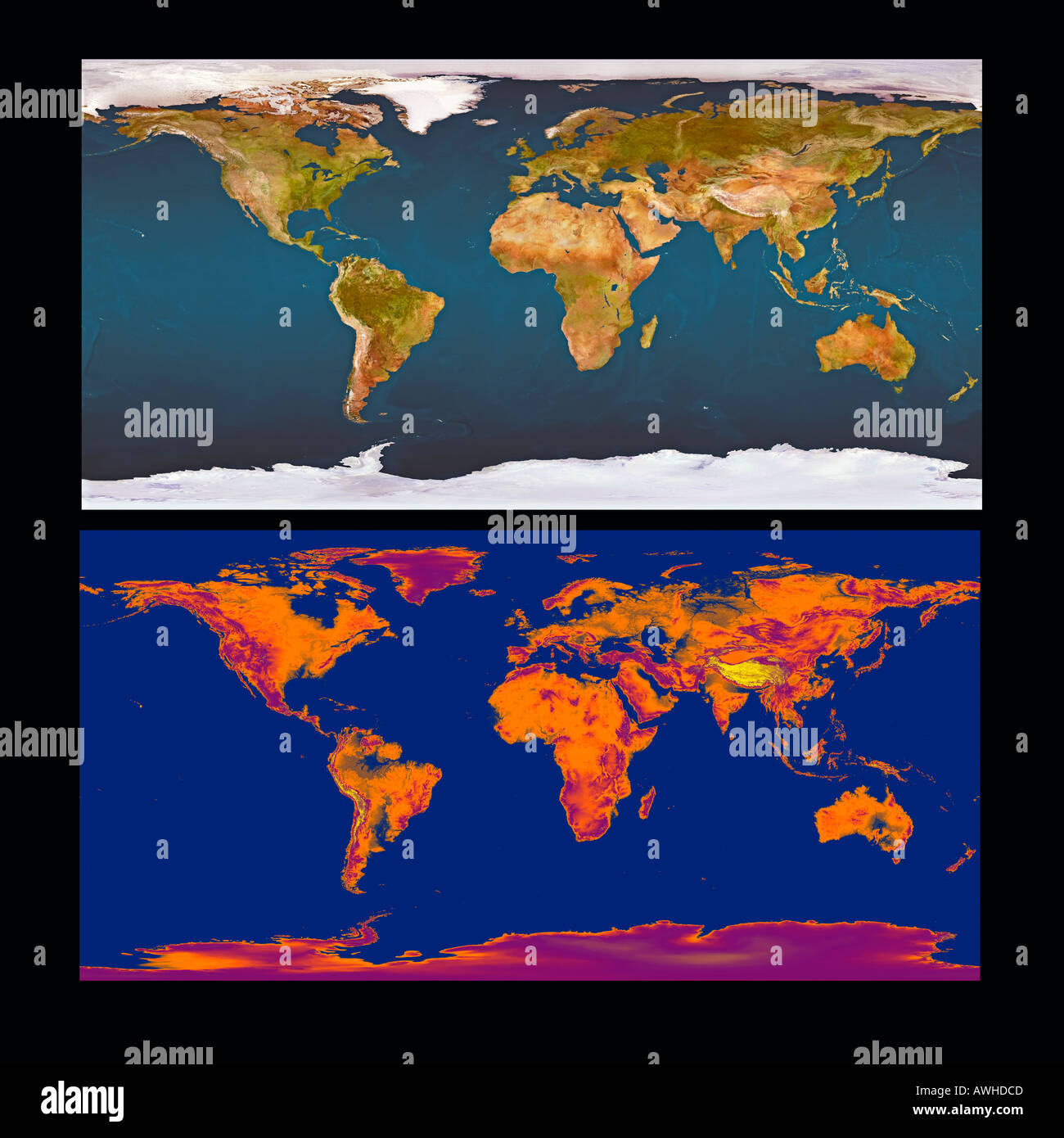 earth after global warming map