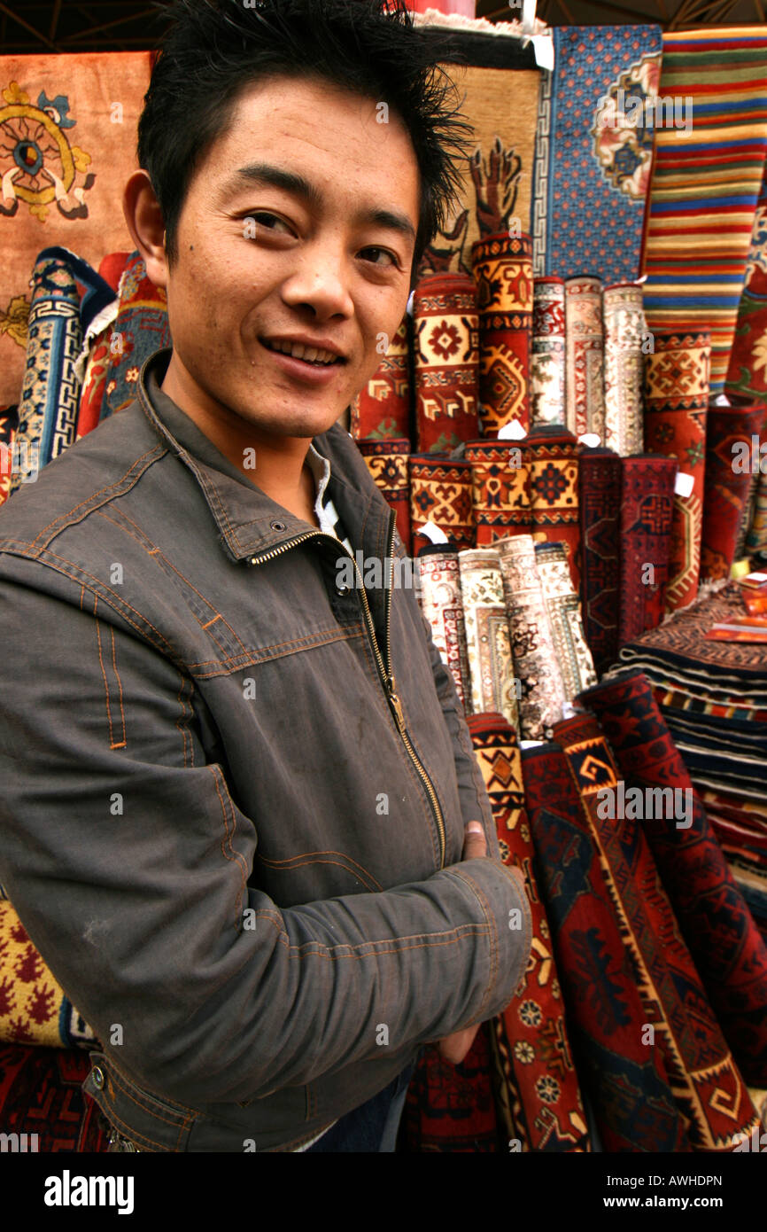 Panjiayuan Carpets Stock Photo