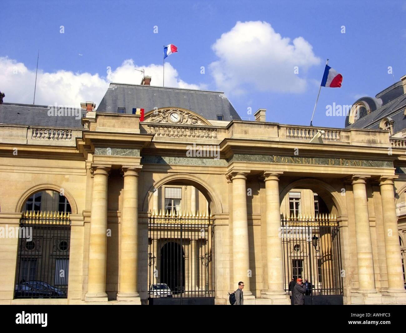 France Paris Conseil d'Etat a seat of the Government Stock Photo