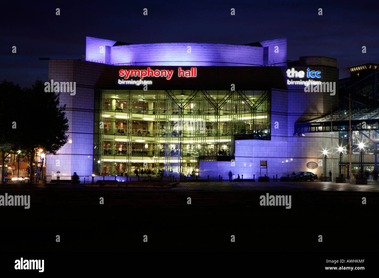 Symphony Hall and ICC International Convention Centre in Centenary Square Birmingham UK Stock Photo