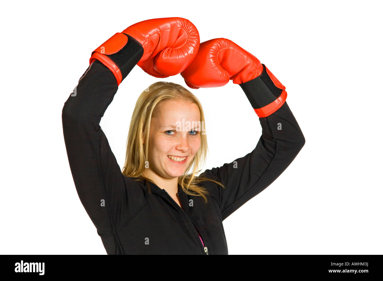 Lady wearing black suit Cut Out Stock Images & Pictures - Alamy