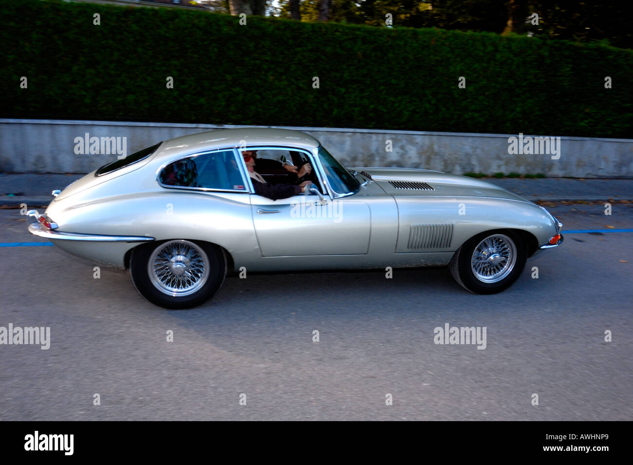 E-type Jaguar Stock Photo