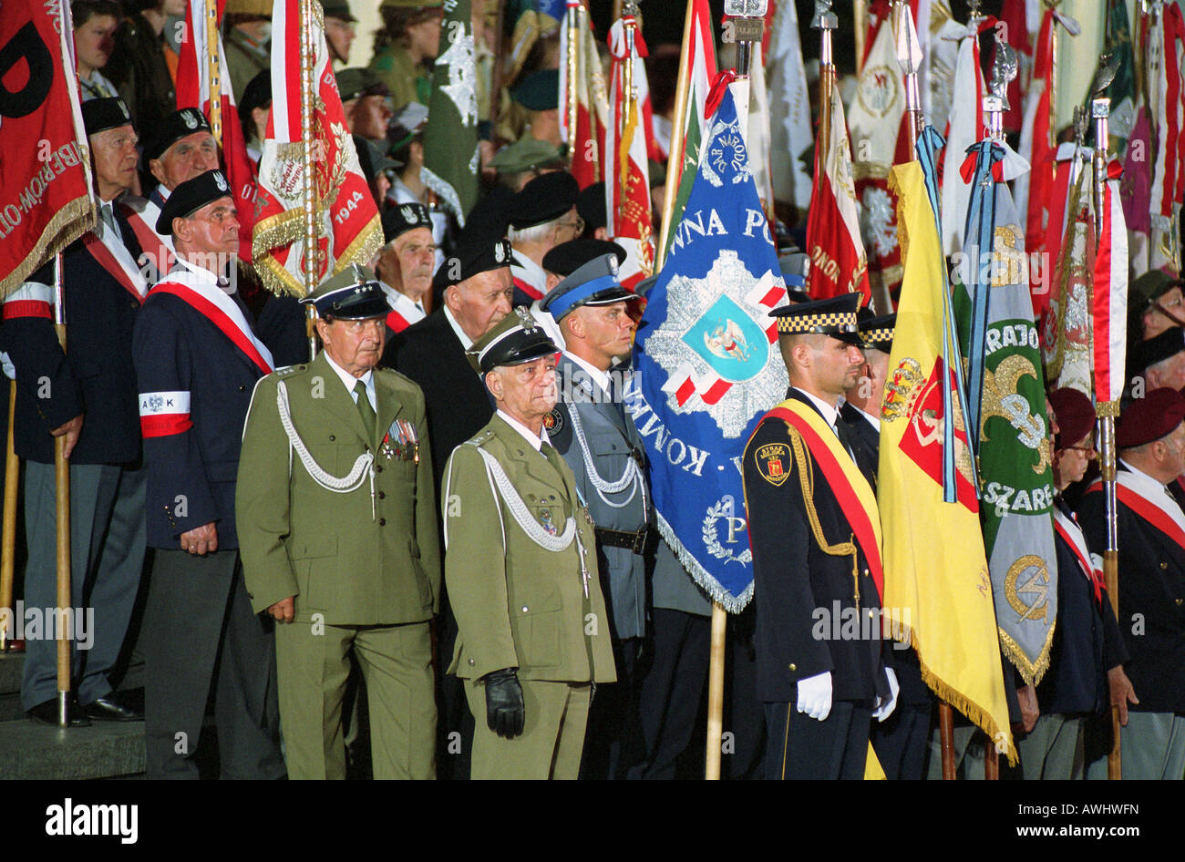 The 60th Anniversary of the Warsaw Uprising, Warsaw, Poland Stock Photo ...