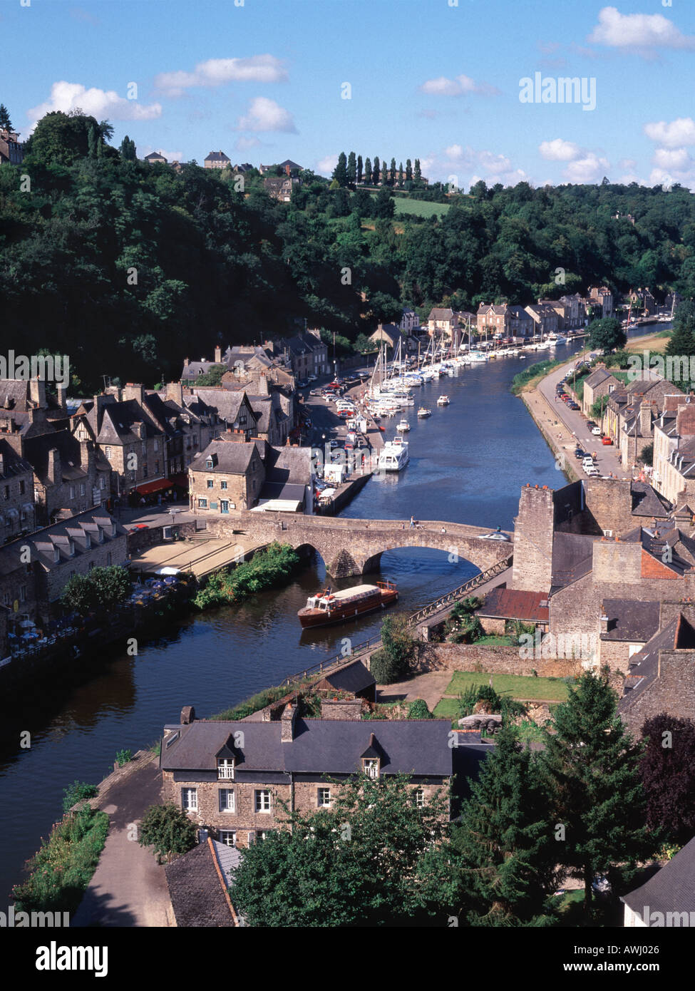 Dinan port on the rance river hi-res stock photography and images - Alamy