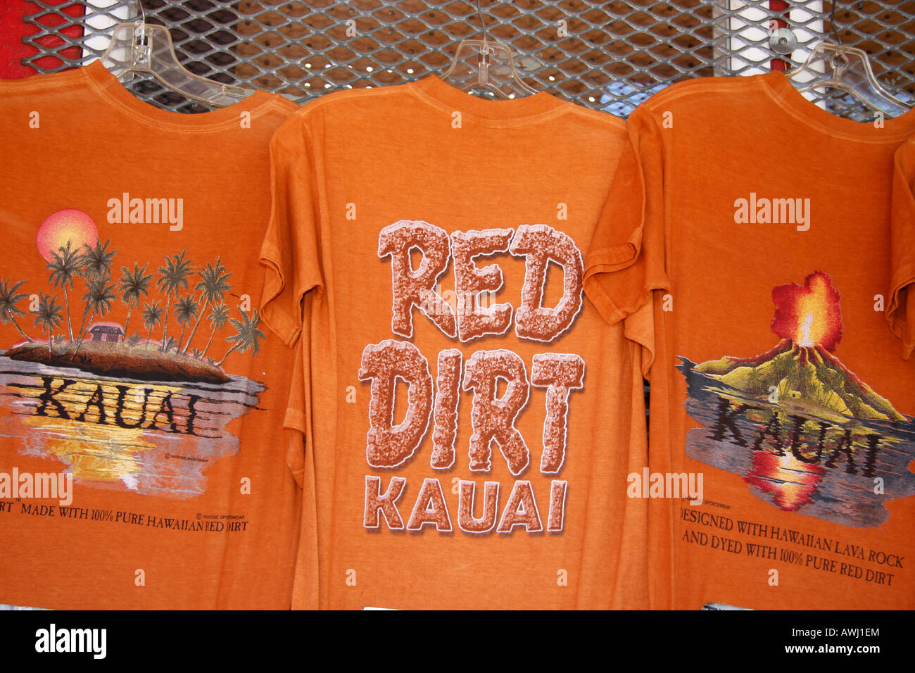 UNIQUE "DIRT SHIRTS" DIED WITH THE LOCAL RED SOIL ARE SOLD ON THE