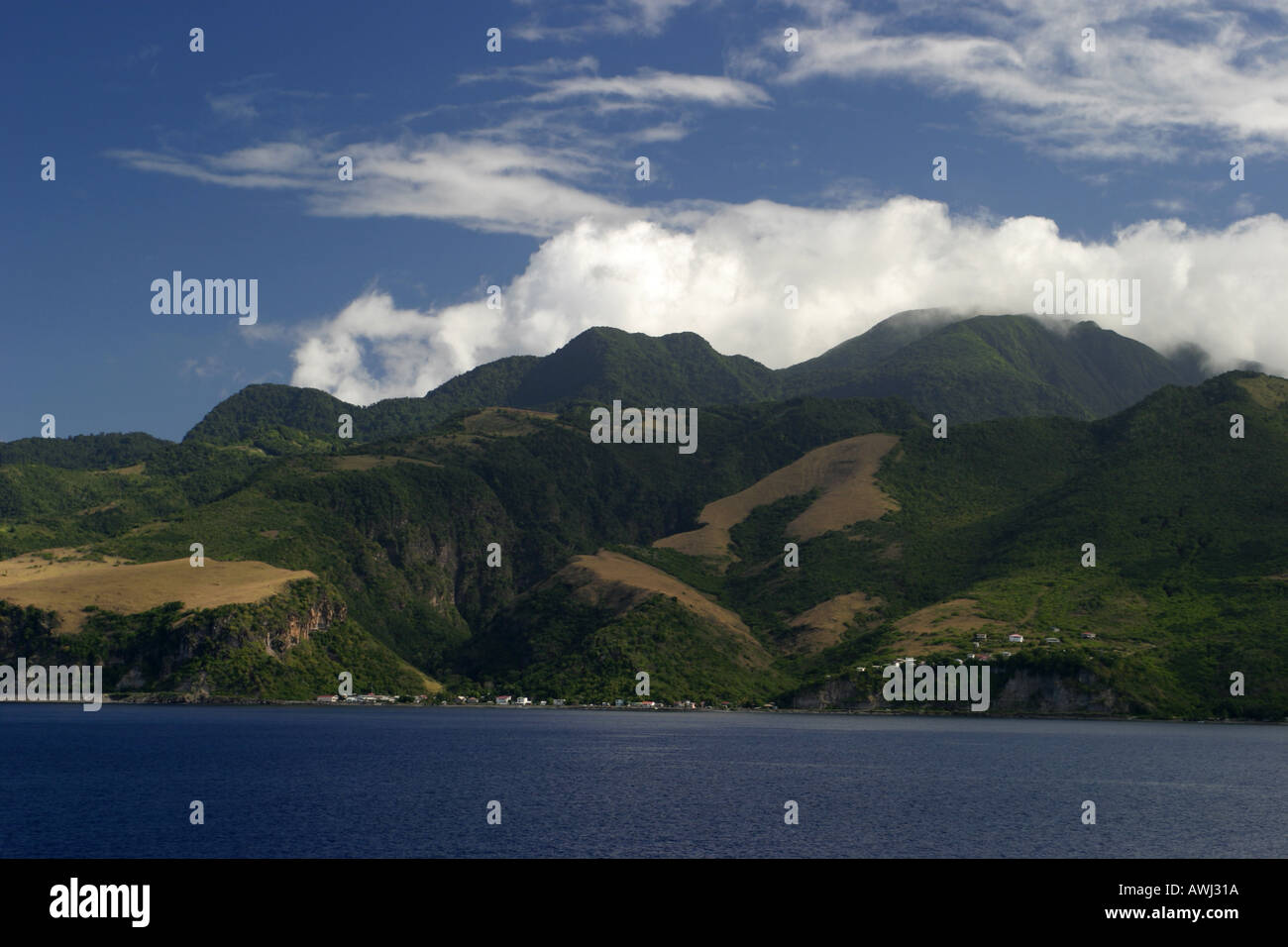 Dominica West coast Stock Photo
