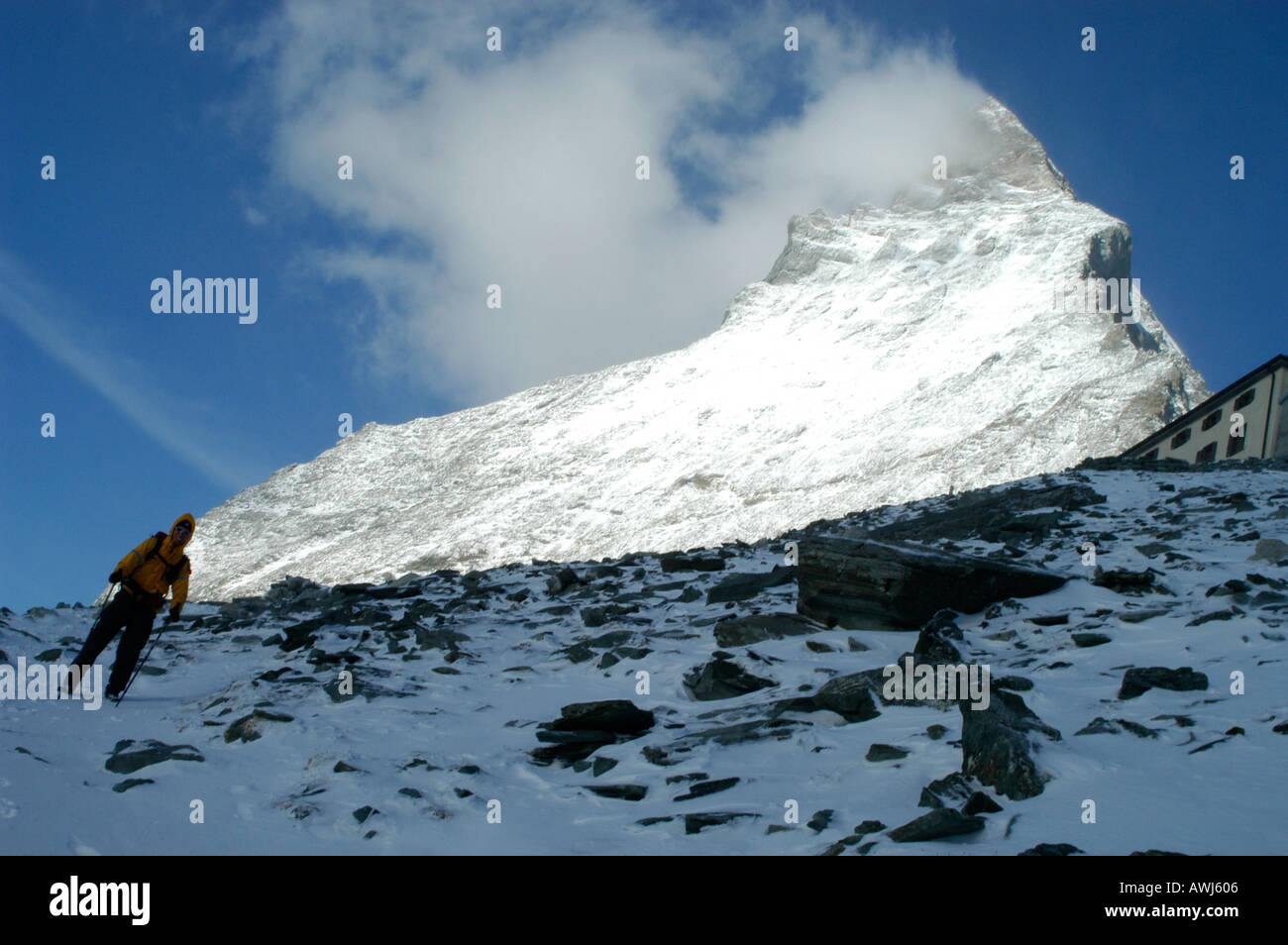 The Matterhorn Zermatt Valley Switzerland Stock Photo - Alamy