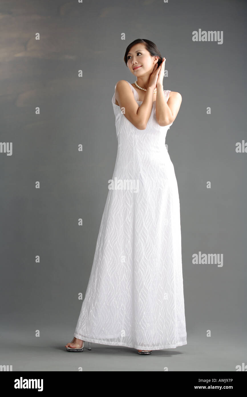 Woman elegant dress Cut Out Stock Images & Pictures - Alamy