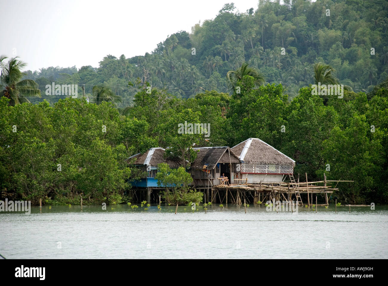 philippines guimaras santo rosario fisher s house Stock Photo Alamy