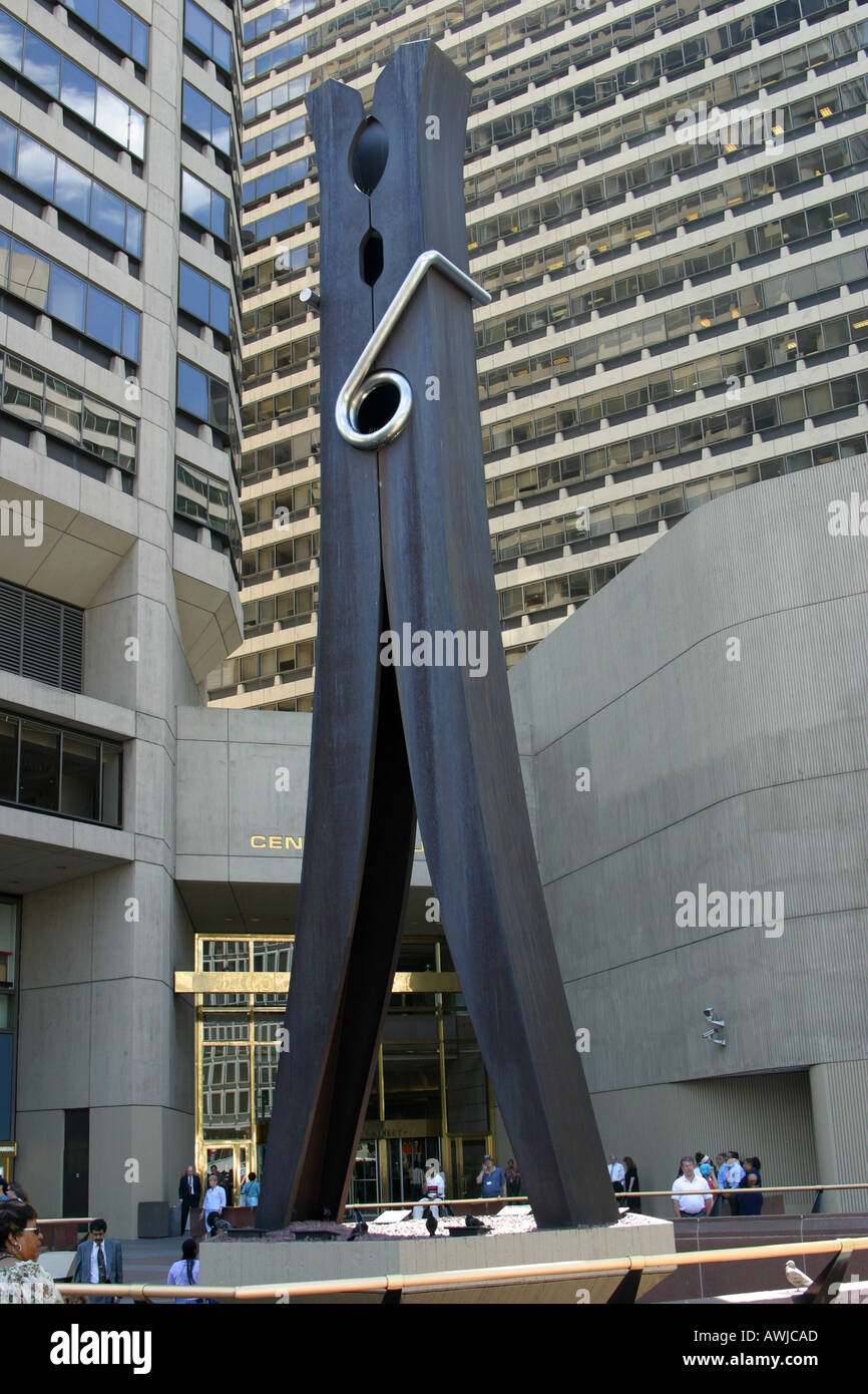 Clothes peg sculpture Philadelphia Pennsylvania USA Stock Photo Alamy