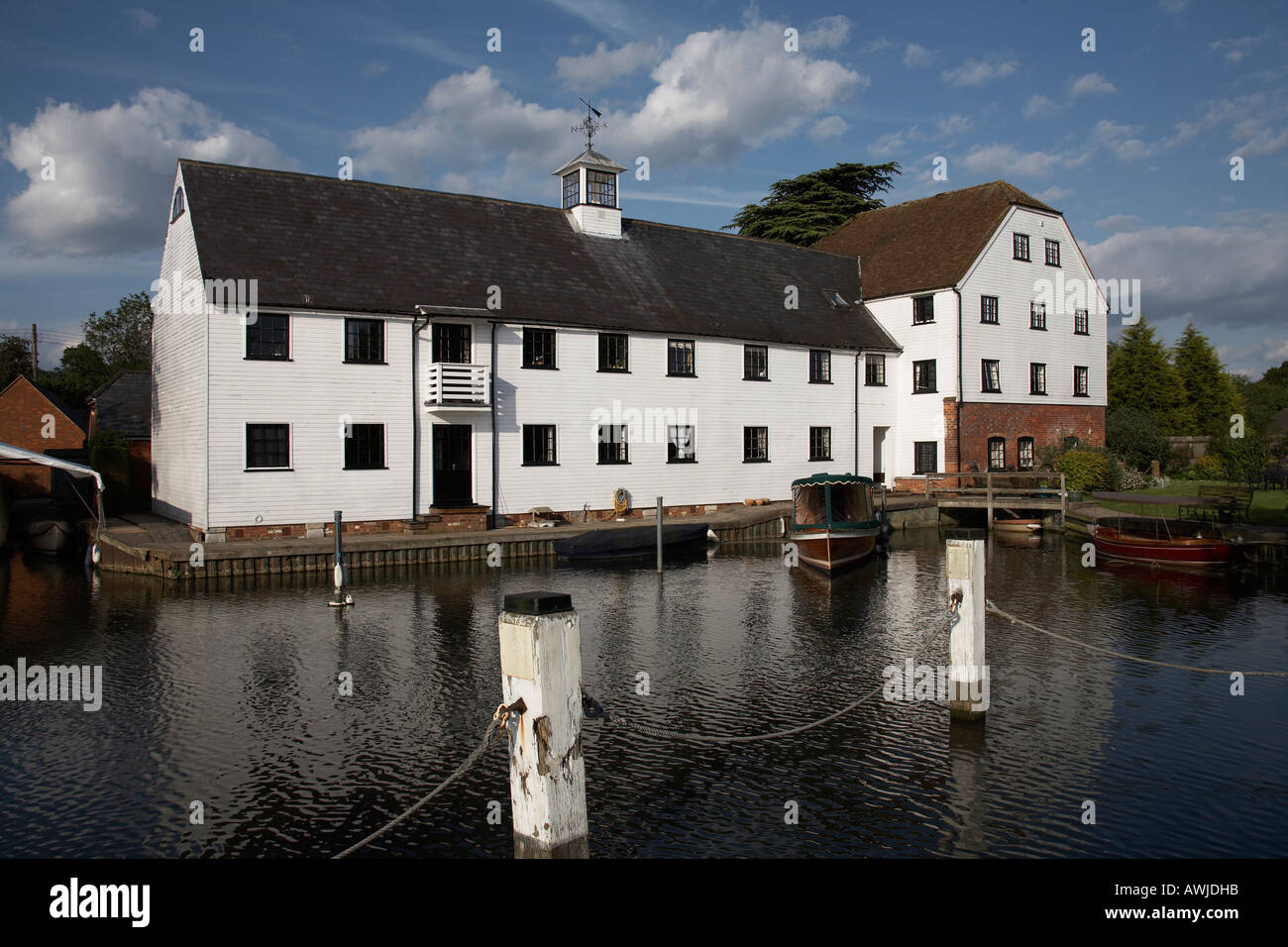 Hambleden Mill with weather vain on wier near Henley on Thames on River Thames Stock Photo Alamy