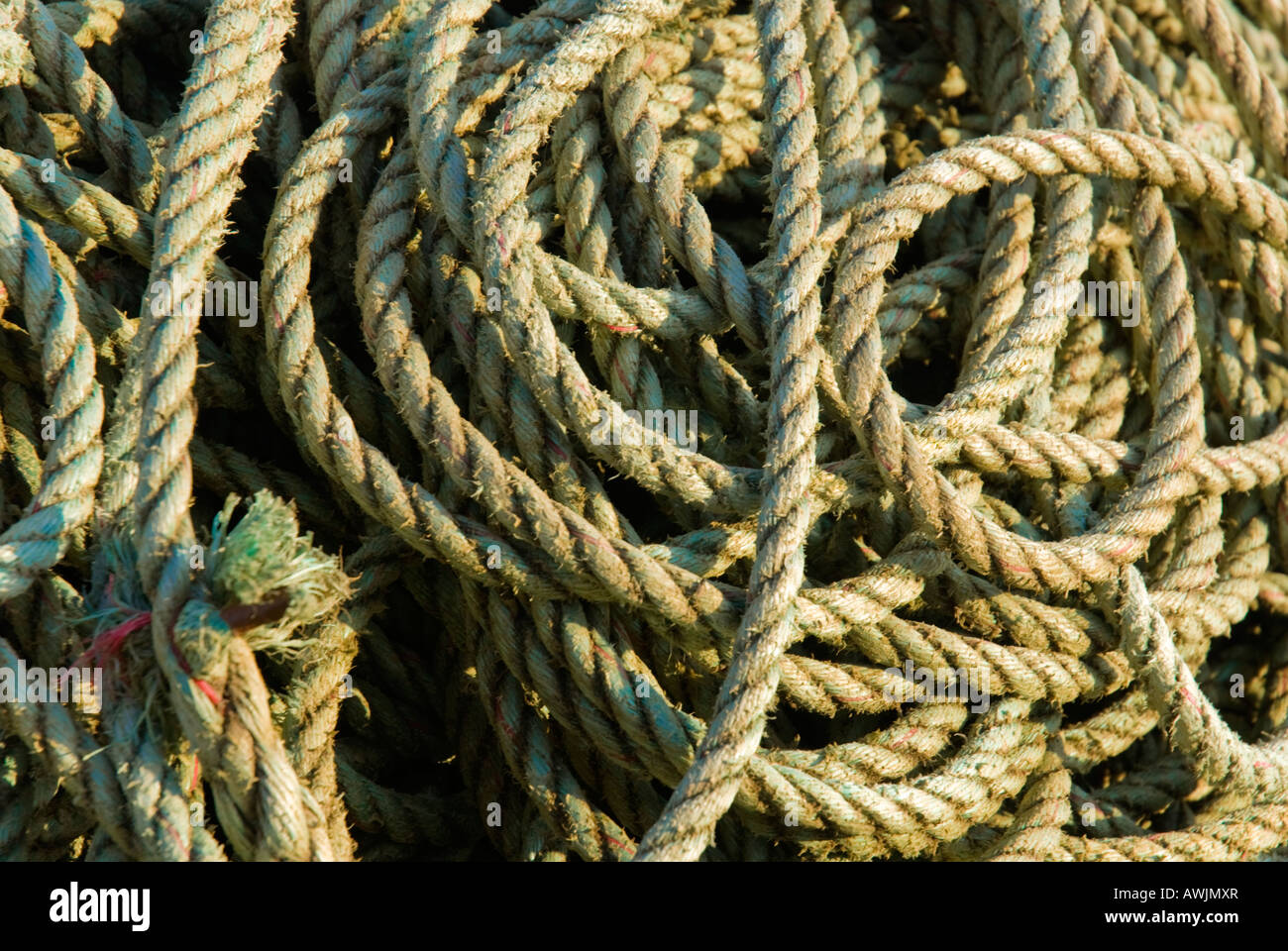 Coil of Rope Stock Photo - Alamy