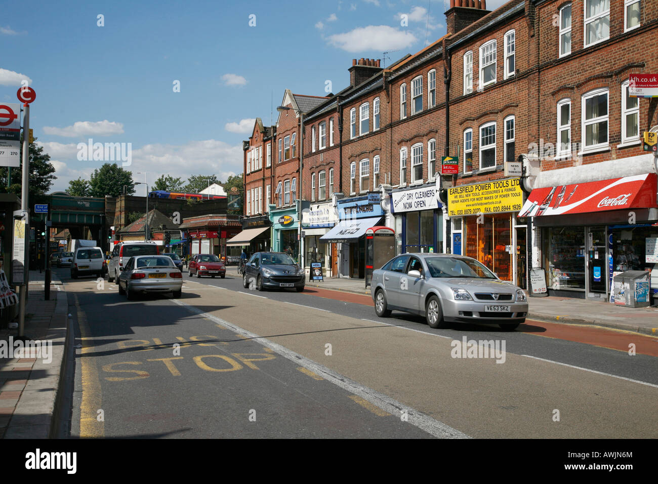 Garratt Lane in Earlsfield, London Stock Photo Alamy