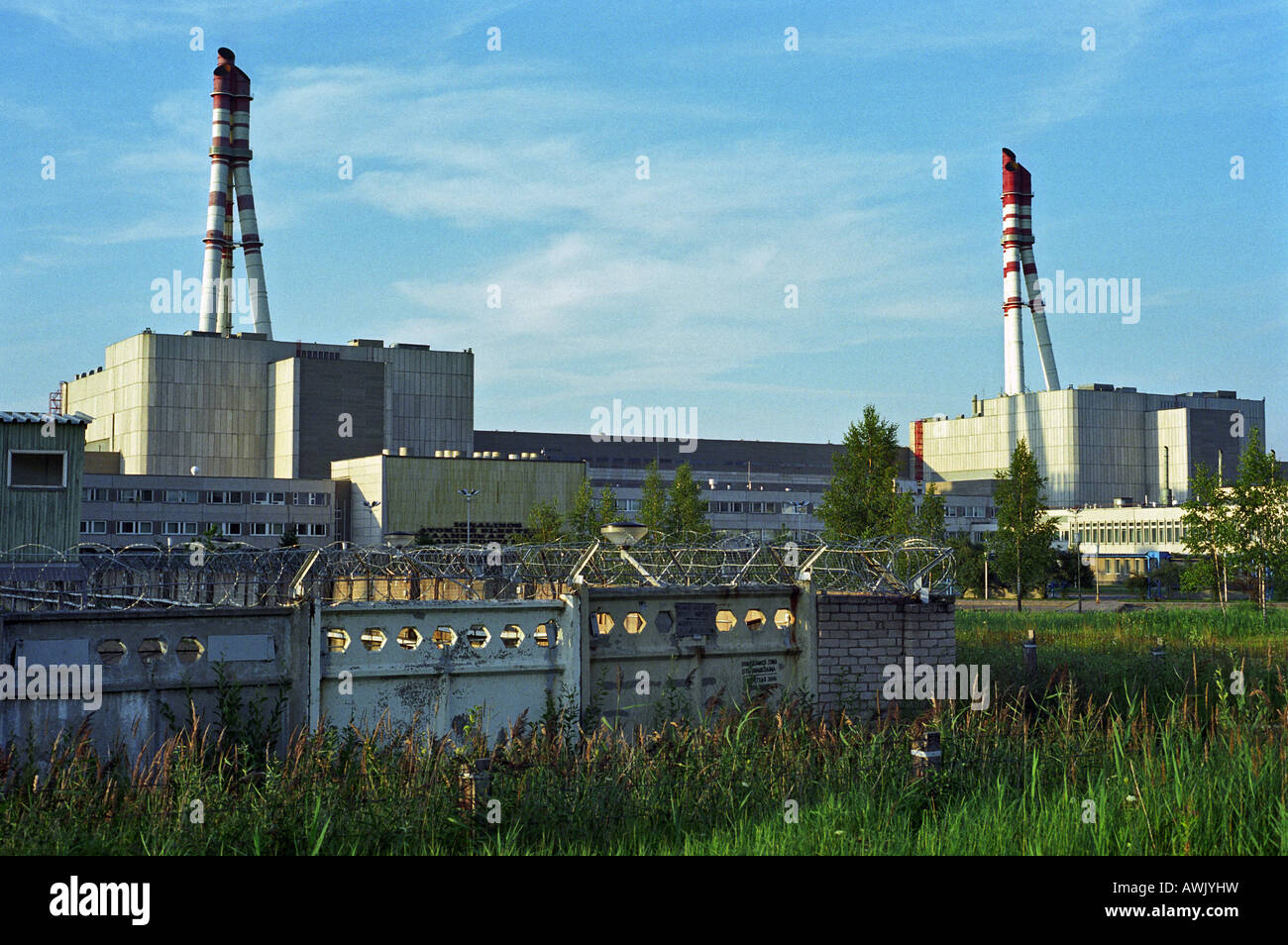 Nuclear power plant Ignalina, Visaginas, Lithuania Stock