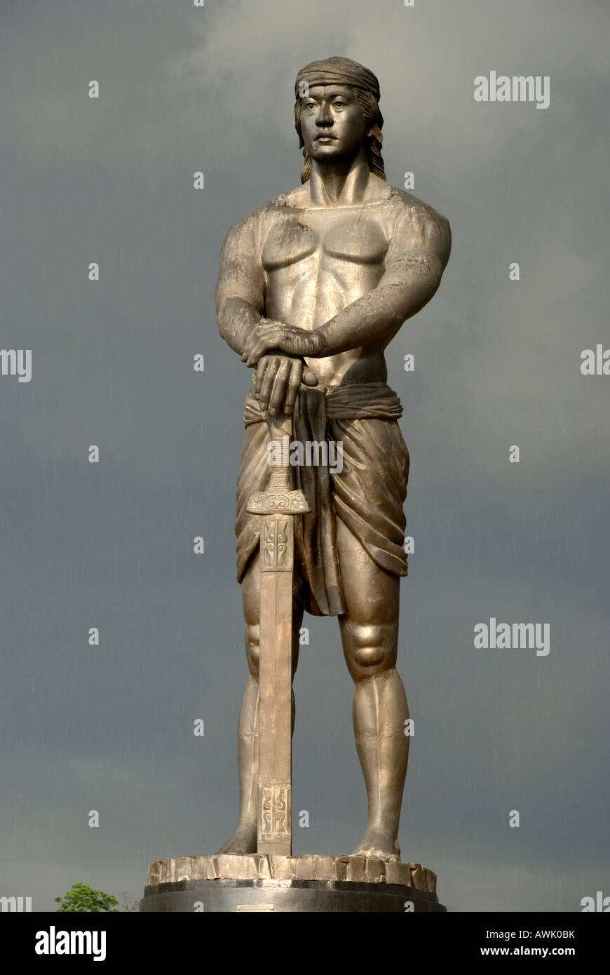 philippines manila Rizal park lapu lapu statue Stock Photo